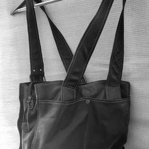 M LONDON DARK LEATHER PURSE